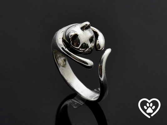 {{jewelry_for_geeks}} - {{ GameFanCraft}} Ring Silver Cat Ring with gemstones