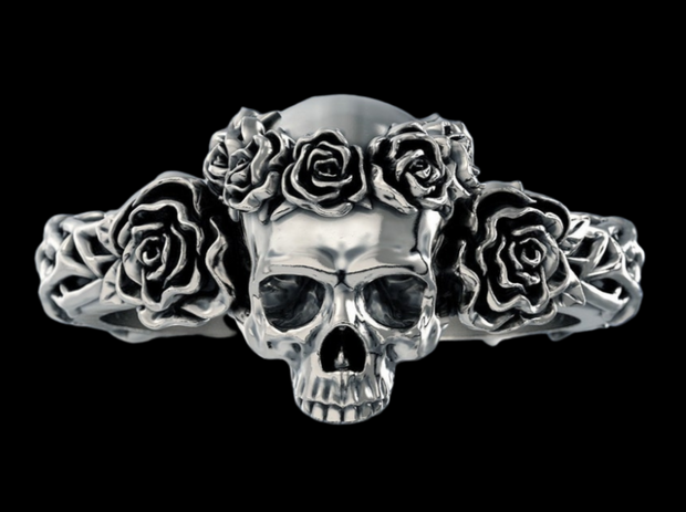 {{jewelry_for_geeks}} - {{ GameFanCraft}} Ring Silver Mexican Skull Ring