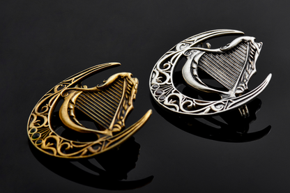 {{jewelry_for_geeks}} - {{ GameFanCraft}} Pin Silver DnD Faerun harpers pin forgotten realms