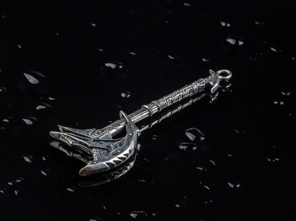 {{jewelry_for_geeks}} - {{ GameFanCraft}} Pendant Brass Daedric Battle Axe Pendant