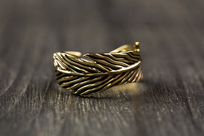{{jewelry_for_geeks}} - {{ GameFanCraft}} Ring Silver Bird feather ring