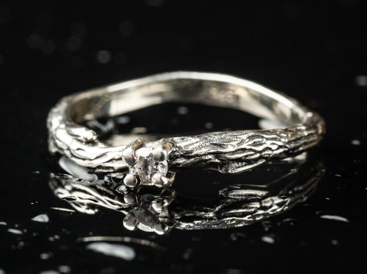 {{jewelry_for_geeks}} - {{ GameFanCraft}} Ring Silver twig ring