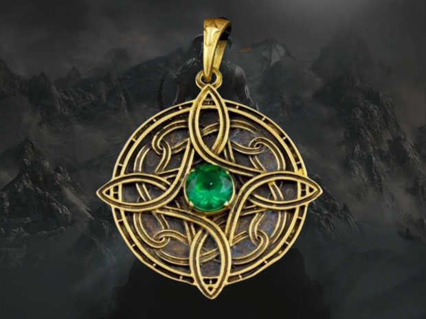 {{jewelry_for_geeks}} - {{ GameFanCraft}} Pendant Brass Amulet of Mara Pendant