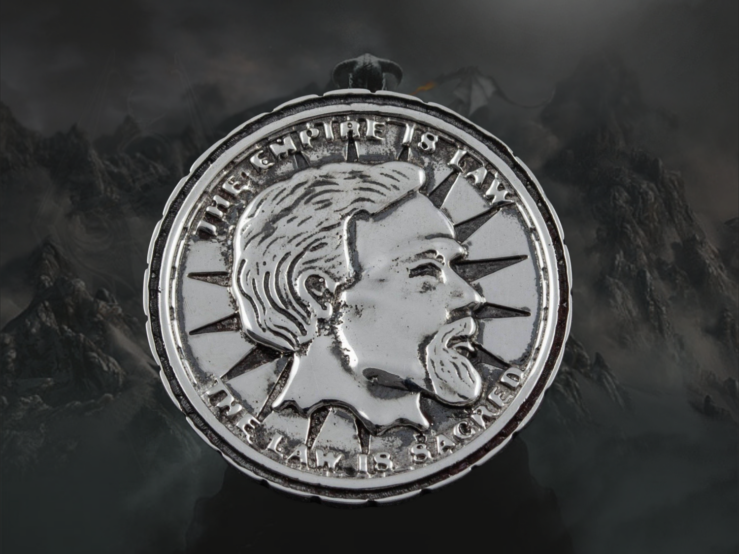 {{jewelry_for_geeks}} - {{ GameFanCraft}} Coin Silver Elder Scrolls Septim Coin