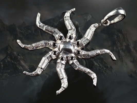 {{jewelry_for_geeks}} - {{ GameFanCraft}} Pendant Silver Elder Scrolls Azura Star Pendant