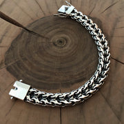 {{jewelry_for_geeks}} - {{ GameFanCraft}} Bracelet Silver bracelet "Double stream"