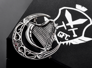 {{jewelry_for_geeks}} - {{ GameFanCraft}} Pin Silver DnD Faerun harpers pin forgotten realms