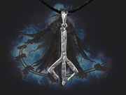 {{jewelry_for_geeks}} - {{ GameFanCraft}} Pendant Silver Bloodborne Hunter Caryll Rune Oath Memory Necklace