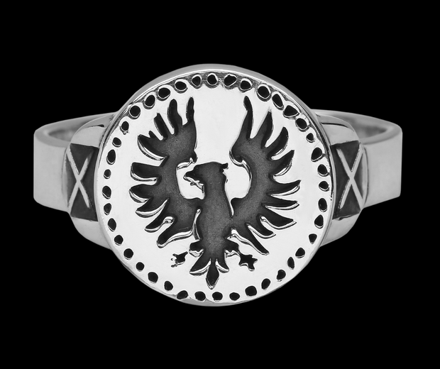{{jewelry_for_geeks}} - {{ GameFanCraft}} Ring Silver Dark Souls Hawk Ring