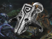 {{jewelry_for_geeks}} - {{ GameFanCraft}} Pendant Silver Dota 2 Juggernaut mask pendant