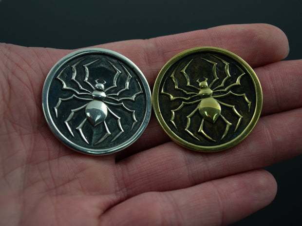 {{jewelry_for_geeks}} - {{ GameFanCraft}} Coin Brass two-sided anime spider coin