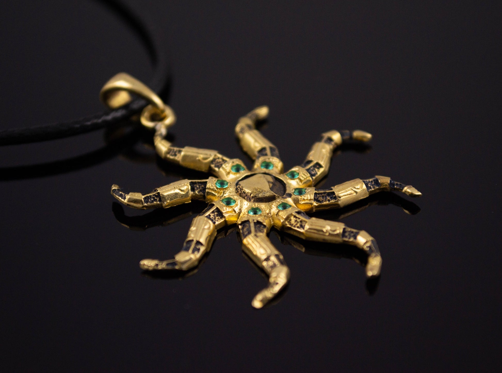 {{jewelry_for_geeks}} - {{ GameFanCraft}} Pendant Brass Elder Scrolls Azura Star Pendant