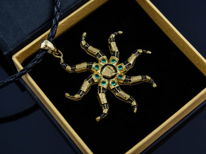 {{jewelry_for_geeks}} - {{ GameFanCraft}} Pendant Brass Elder Scrolls Azura Star Pendant