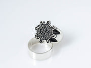 {{jewelry_for_geeks}} - {{ GameFanCraft}} Ring Silver Celtic Runes Ring