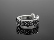 {{jewelry_for_geeks}} - {{ GameFanCraft}} Ring Silver Viking`s Runes Ring