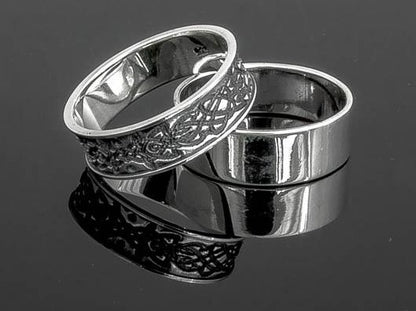 {{jewelry_for_geeks}} - {{ GameFanCraft}} Ring Silver Celtic pattern ring