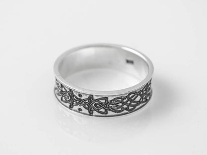 {{jewelry_for_geeks}} - {{ GameFanCraft}} Ring Silver Celtic pattern ring