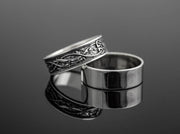 {{jewelry_for_geeks}} - {{ GameFanCraft}} Ring Silver Scandinavian ring with sea dragons