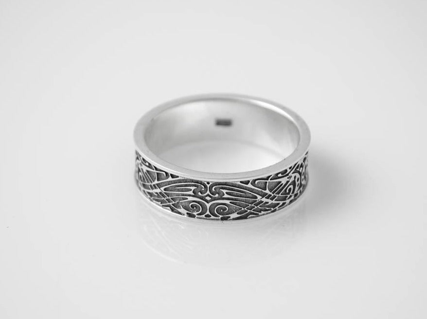 {{jewelry_for_geeks}} - {{ GameFanCraft}} Ring Silver Scandinavian viking ring