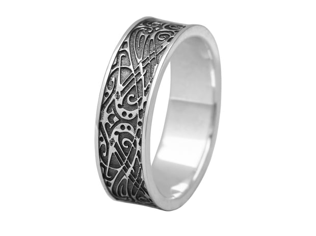 {{jewelry_for_geeks}} - {{ GameFanCraft}} Ring Silver Scandinavian viking ring