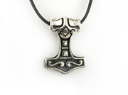 {{jewelry_for_geeks}} - {{ GameFanCraft}} Pendant Silver Viking's Thor's Hammer (Mjolnir) Pendant