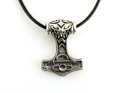 {{jewelry_for_geeks}} - {{ GameFanCraft}} Pendant Brass Viking's Thor's Hammer (Mjolnir) Pendant