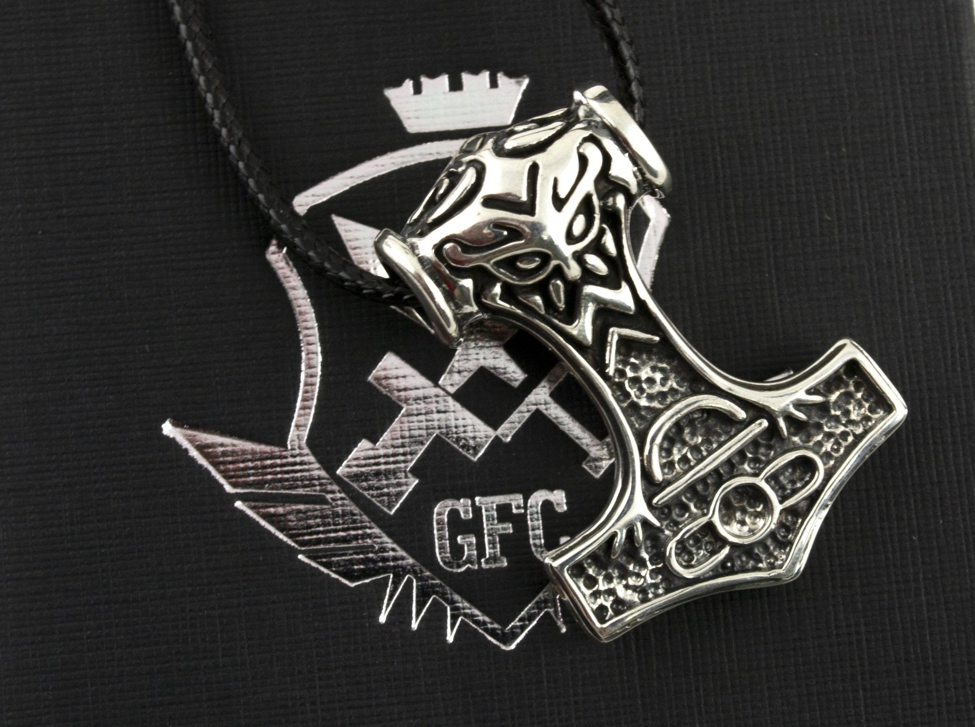 {{jewelry_for_geeks}} - {{ GameFanCraft}} Pendant Brass Viking's Thor's Hammer (Mjolnir) Pendant