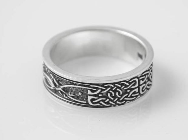 {{jewelry_for_geeks}} - {{ GameFanCraft}} Ring Silver Scandinavian ring with animalistic Celtic motifs and knots