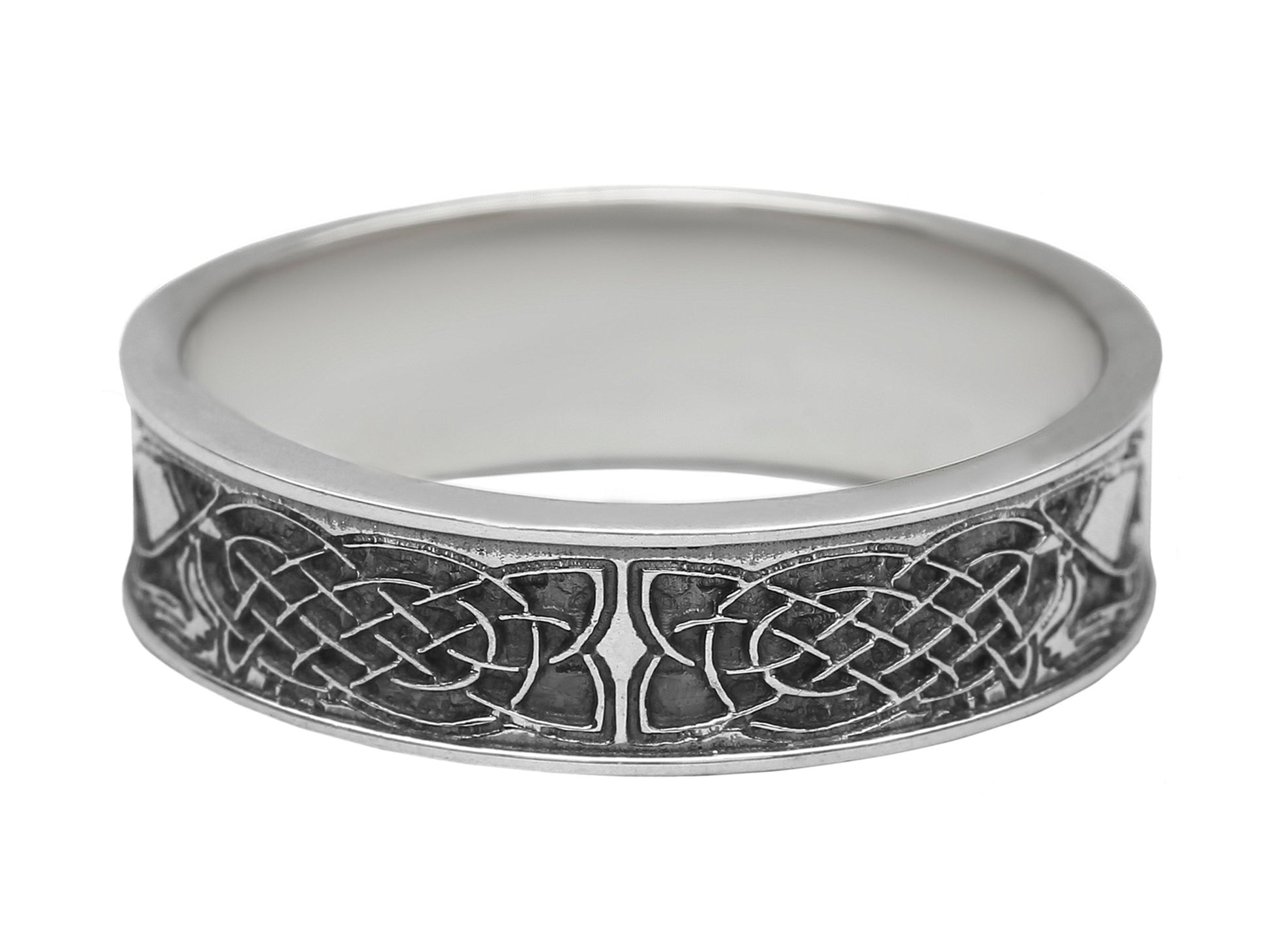 {{jewelry_for_geeks}} - {{ GameFanCraft}} Ring Silver Scandinavian ring with Celtic patterns