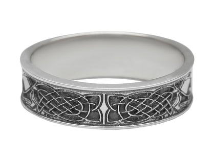 {{jewelry_for_geeks}} - {{ GameFanCraft}} Ring Silver Scandinavian ring with Celtic patterns