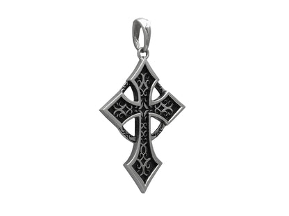 {{jewelry_for_geeks}} - {{ GameFanCraft}} Pendant Silver Celtic cross pendant