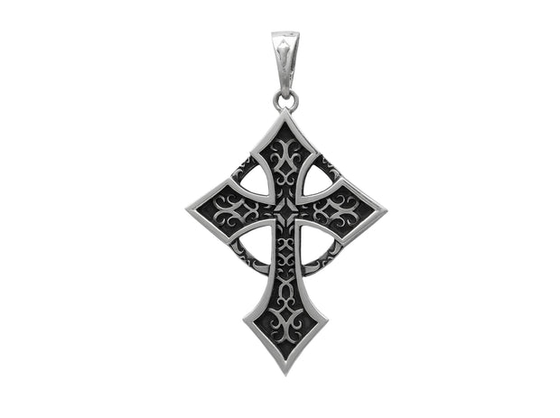 {{jewelry_for_geeks}} - {{ GameFanCraft}} Pendant Silver Celtic cross pendant