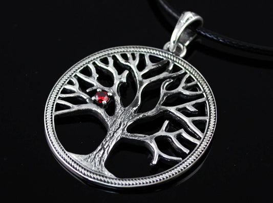 {{jewelry_for_geeks}} - {{ GameFanCraft}} Pendant Silver Vikings Yggdrasil Tree Pendant