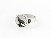 {{jewelry_for_geeks}} - {{ GameFanCraft}} Ring Silver Dark Souls Wolf Ring