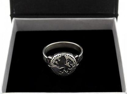 {{jewelry_for_geeks}} - {{ GameFanCraft}} Ring Silver Dark Souls Leo Ring Ornstein the Dragonslayer