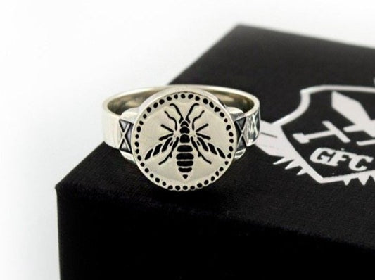 {{jewelry_for_geeks}} - {{ GameFanCraft}} Ring Silver Dark Souls Hornet Ring