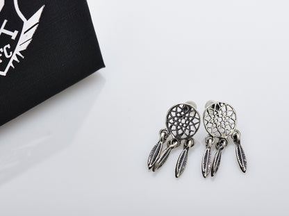 {{jewelry_for_geeks}} - {{ GameFanCraft}} Earrings Silver Dreamcatcher Earrings
