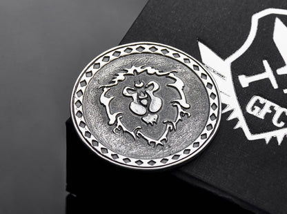 {{jewelry_for_geeks}} - {{ GameFanCraft}} Coin Silver Horde vs Alliance choice coin