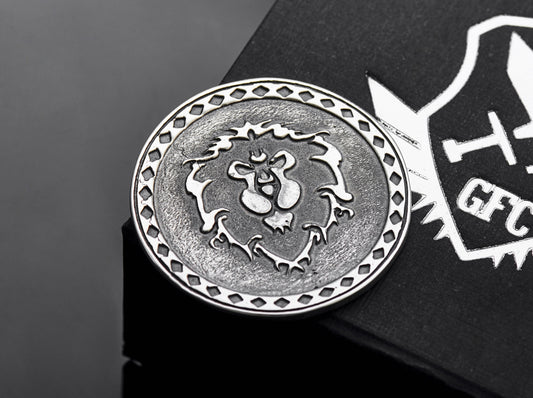 {{jewelry_for_geeks}} - {{ GameFanCraft}} Coin Silver Horde vs Alliance choice coin