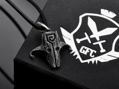 {{jewelry_for_geeks}} - {{ GameFanCraft}} Pendant Silver Dota 2 Juggernaut mask pendant