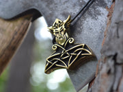 {{jewelry_for_geeks}} - {{ GameFanCraft}} Pendant Silver Thor's hammer pendant