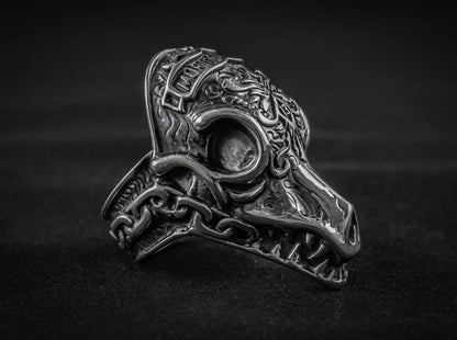 {{jewelry_for_geeks}} - {{ GameFanCraft}} Ring Silver Heavy Morior Invictus skull ring