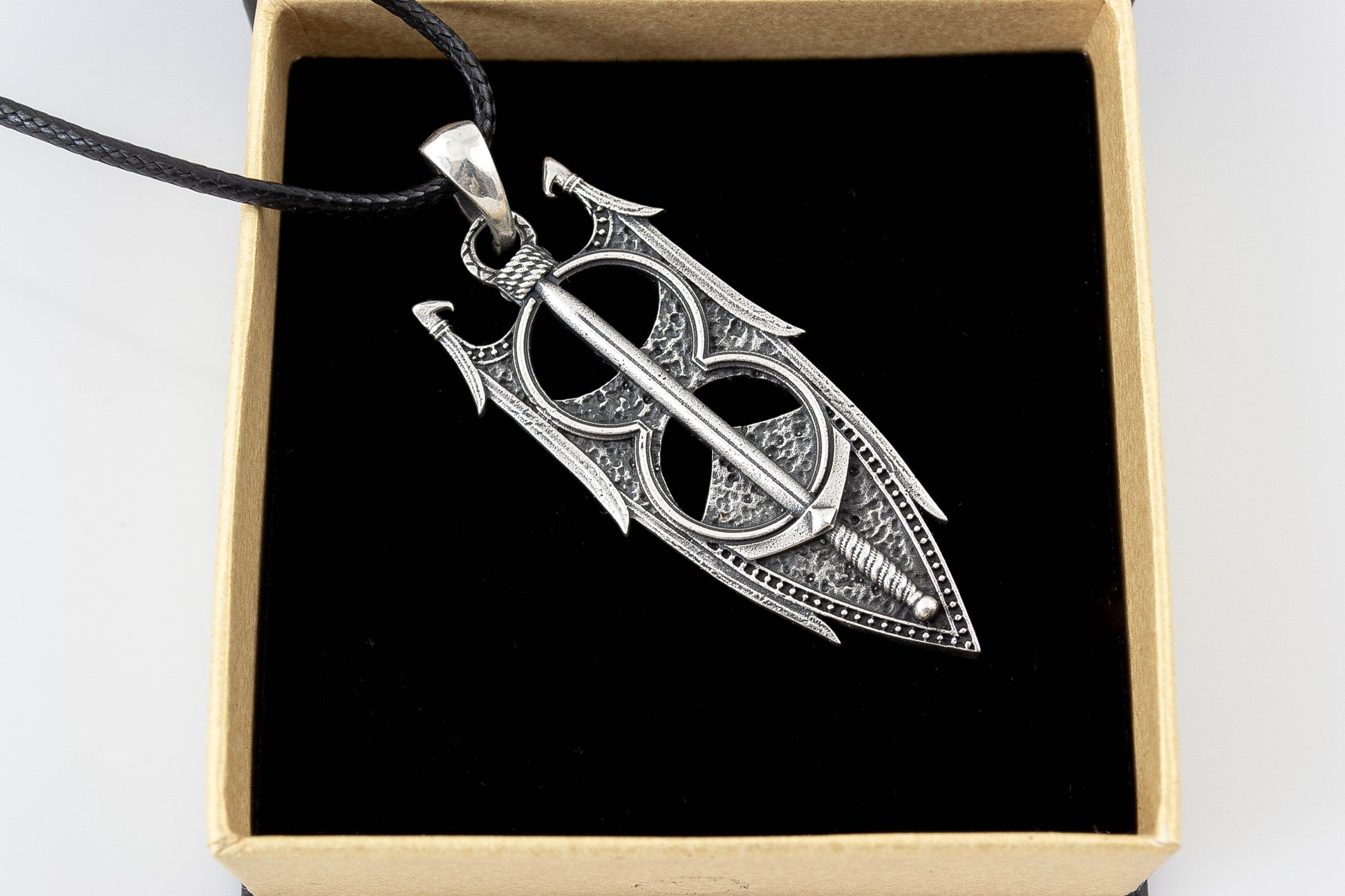 {{jewelry_for_geeks}} - {{ GameFanCraft}} Pendant Silver Amulet of Akatosh