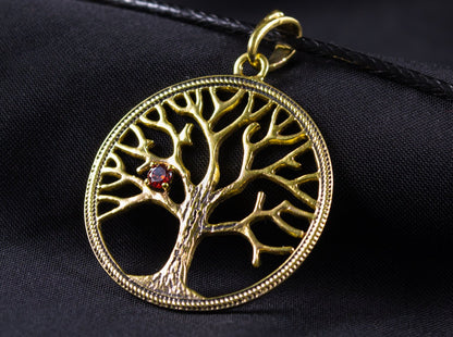{{jewelry_for_geeks}} - {{ GameFanCraft}} Pendant Brass Vikings Yggdrasil Tree Pendant