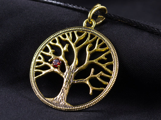 {{jewelry_for_geeks}} - {{ GameFanCraft}} Pendant Brass Vikings Yggdrasil Tree Pendant
