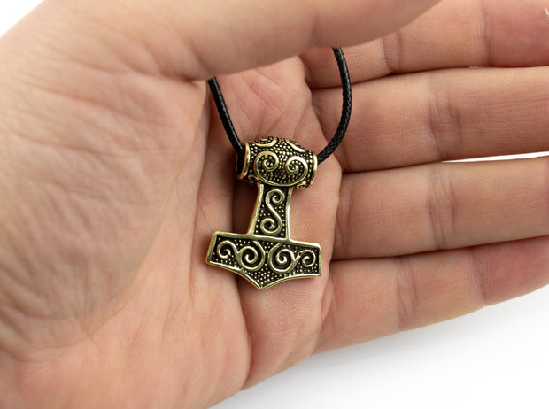 {{jewelry_for_geeks}} - {{ GameFanCraft}} Pendant Silver Viking's Thor's Hammer (Mjolnir) Pendant