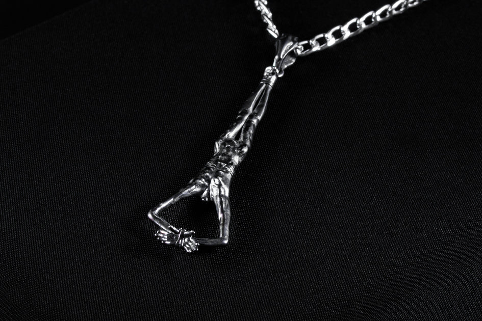 Silver Handmade Bloodborne Hanged Man Hunter's Mark Necklace ...