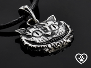 {{jewelry_for_geeks}} - {{ GameFanCraft}} Pendant Silver Cheshire cat pendant