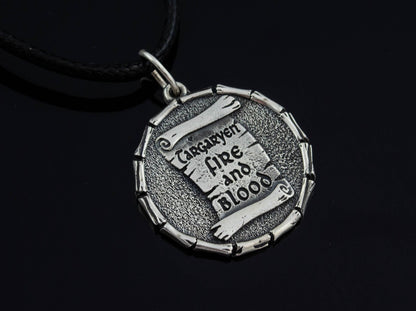 {{jewelry_for_geeks}} - {{ GameFanCraft}} Pendant Brass House Targaryen Dragon Pendant