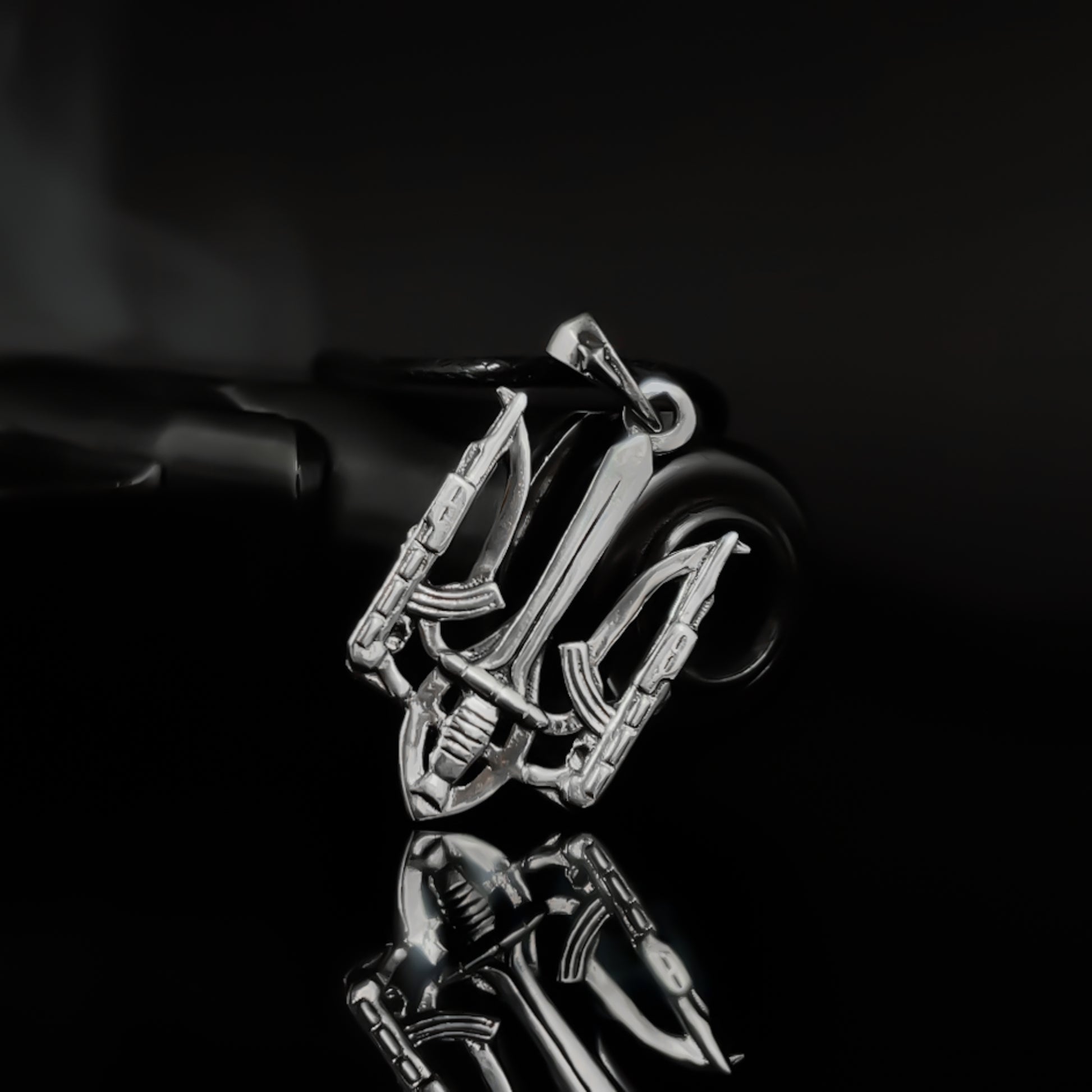 {{jewelry_for_geeks}} - {{ GameFanCraft}} Necklaces Ukrainian Coat of Arms Freedom Fighter